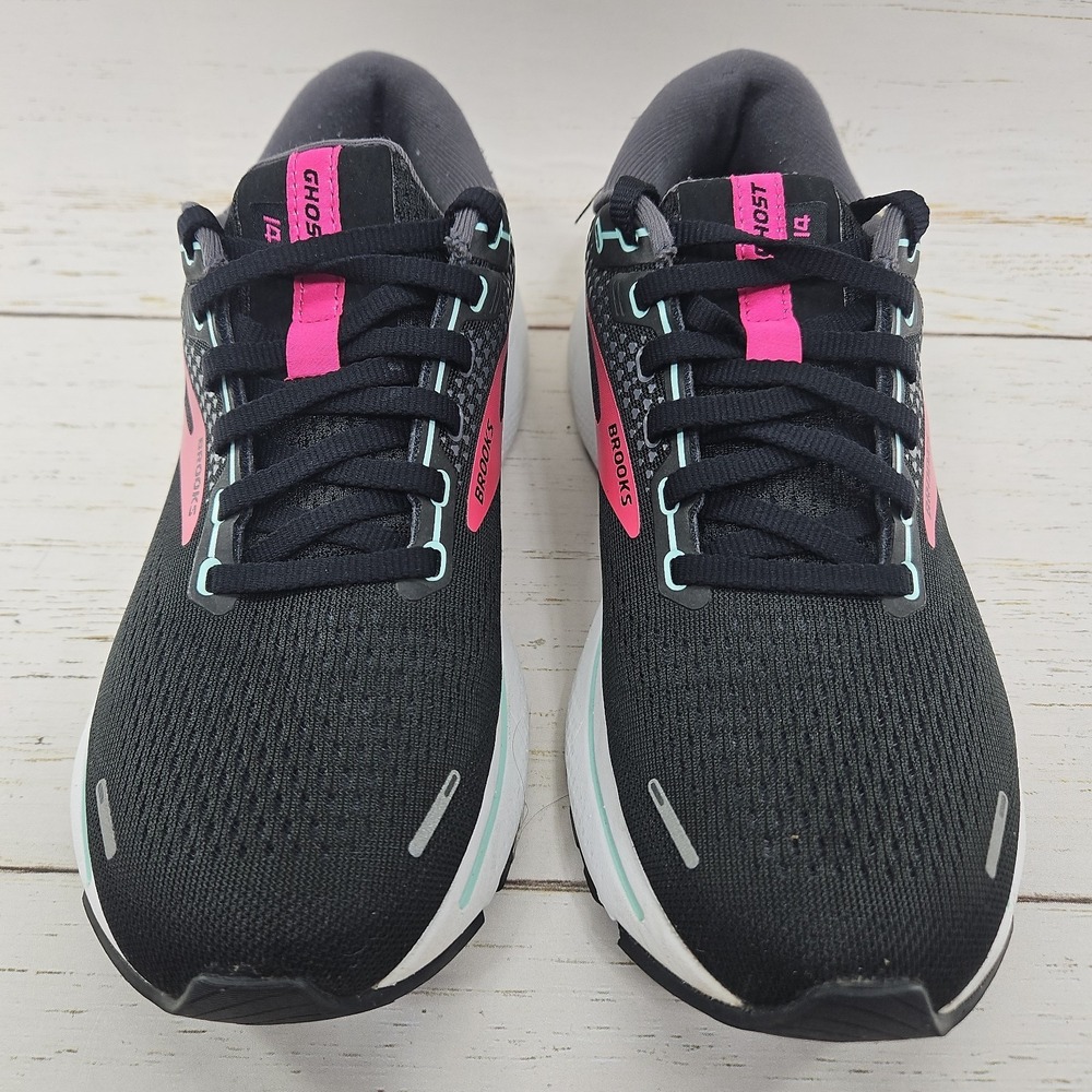 Brooks Ghost 14 Shoes Womens 8 M Black Pink Lightweight Running Sneakers - Picture 3 of 11